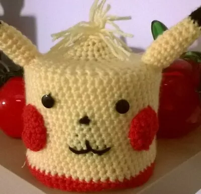£3.99 • Buy Pikachu  Toilet Roll Cover Acrylic Hand Crochet Holds Large Roll