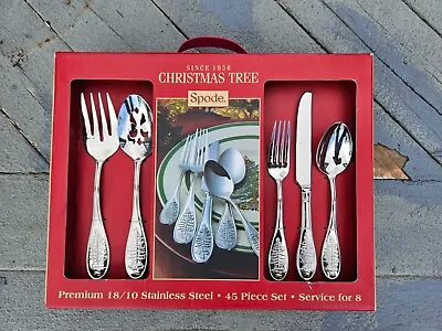 Spode Christmas Tree Flatware Never Used Unopened 45 Piece Set Collectable • $2999