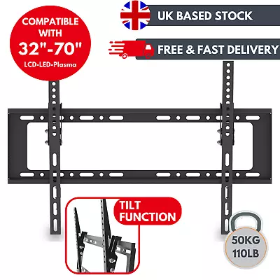 TV Wall Bracket Mount Tilt For TV 32 40 42 50 55 60 65 70 Inch LCD LED LG Plasma • £10.79