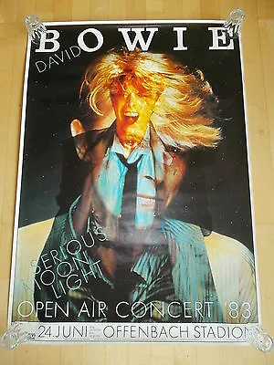 $390 • Buy +++ 1983 DAVID BOWIE Concert Subway Poster Offenbach Germany By Kieser 1st Print