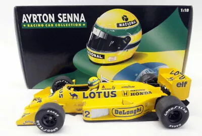 Minichamps 1/18 Scale Diecast - 540 871812 Senna Lotus Honda 99T 1987 #12 • £249.99