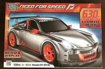Mega Bloks Need For Speed Porsche 911 GT3 RS 95722 Collector's 638 Pcs New • $100