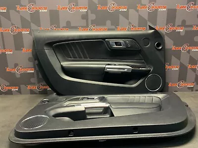 2016 Ford Mustang Gt S550 Oem Black Leather Door Panels Rh Lh • $199.98