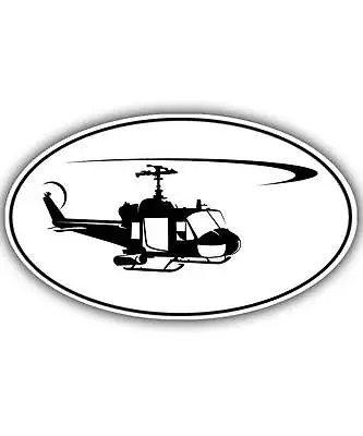 Huey Helicopter Decal UH1 Chopper Vietnam War Truck USA Military Sticker Army • $12.99