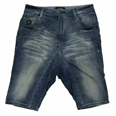 $34 • Buy Size EUR 42 Mens Pull And Bear Faded Denim Short Pre-Loved