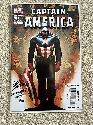 Captain America #50 Dynamic Forces Signed Joe Simon Creator Df Coa Ltd 80 Marvel • £124.75