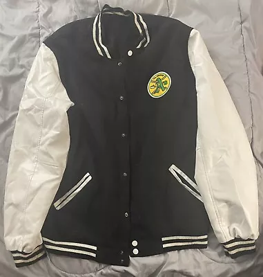 JH Design Mens Black Oakland Athletics MLB Reversible Varsity Jacket Size 3XL • $60