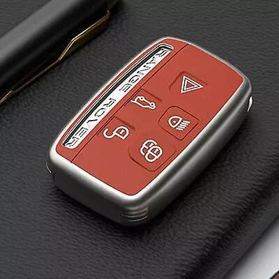 Red Remote Smart Key Cover Case Shell Holder Soft TPU For Lange Rover Jaguar • $24.41