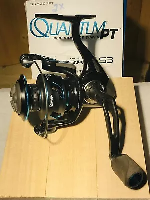 QUANTUM PT Inshore SMOKE S3 Size 30 Spinning Reel SSM30XPT W/Original Box • $149.99