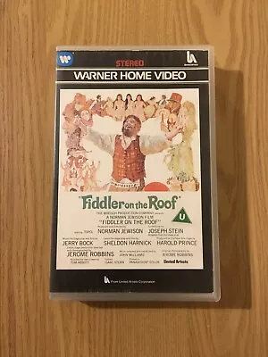 Fiddler On The Roof  ~ Warner Pre Cert VHS Video ***Faulty*** • £5.99