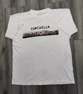 Vintage Coachella 1999 Tour Shirt OG 90s Rage Morrissey Tool Concert Size L • $89