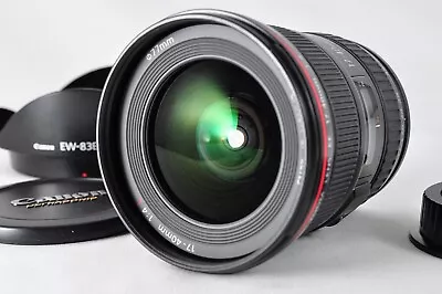 Canon EF 17-40mm F/4 L USM AF Zoom Lens W/Caps & Hood From Japan By DHL Or FedEx • $498.30