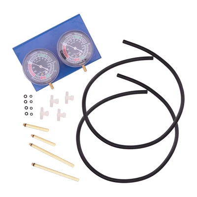 $31.75 • Buy 2 Cylinder Motorcycle Fuel Vacuum Carburetor Synchronizer Gauge Sync Tool Set