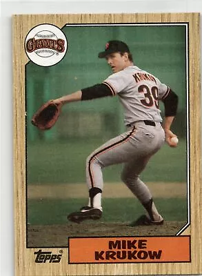 1987 Topps #580 Mike Krukow  San Francisco Giants MLB Vintage Baseball Card • $1.99