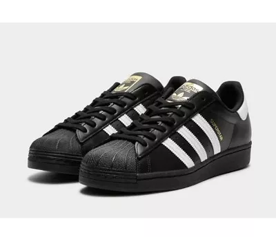$109.99 • Buy Adidas Originals Superstar Shoes Sneakers RRP $150 Black White Trainers Size 11