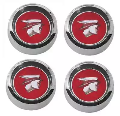 Mustang Wheel Cap Magnum 500 Mercury Cougar With Mercury Head 4pc Red 1964-1973 • $156.95