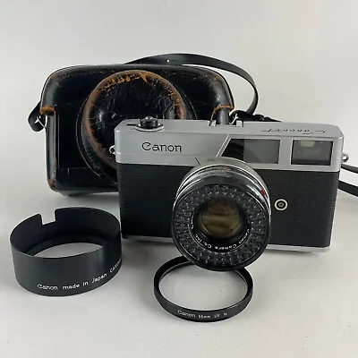 Canon Canonet QL19 35mm Rangefinder Camera With SE 45mm F/1.9 Lens • £72.39
