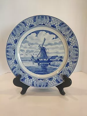 Delfts Blauw RAM 13 Inch Charger 5. DKL Windmill Wall Plate Signed Hand Painted  • $32