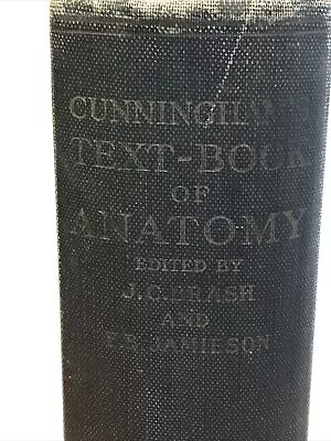 Oxford Medical Publications Cunningham's Text-Book Of Anatomy 8th Edition 1947 • $12.99