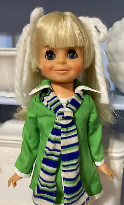 #17 Velvet Doll VINTAGE Ideal Crissy Family 1970 Velvet Doll Growing Blonde Hair • $75