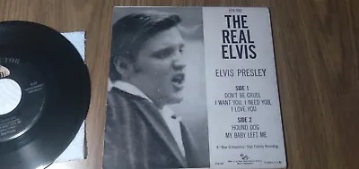 💥 Elvis Presley Hit 45 + Picture Sleeve   Epa- 940 [ The Real Elvis ] 1956 ! 💥 • $19.95