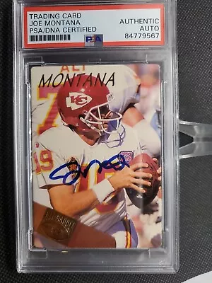 1994 Action Packed Joe Montana Autograph Auto Card PSA/DNA Certified Chiefs 49er • $59.99