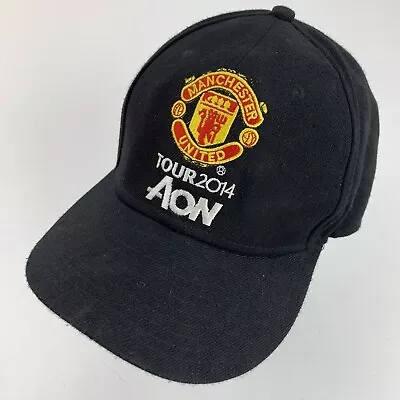 Manchester United Tour 2014 AON Soccer Ball Cap Hat Snapback Baseball • $10.49