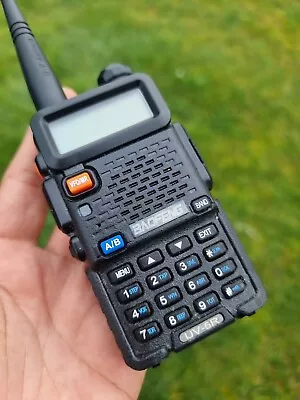 Portable Two-way Radio UV-5R Long Range Walkie-talkie Police Black • £17.99