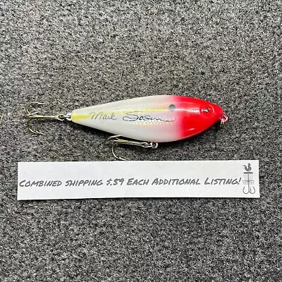 Excalibur Mark Sosin Spit’n Image Vintage Topwater Lure 3.25  - White Red Head • $16.99