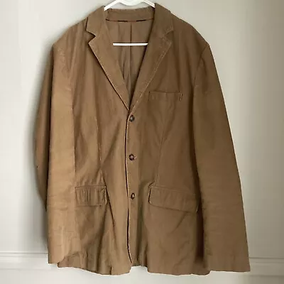 J Crew Corduroy Blazer Mens XL Tan Brown 100% Cotton Jacket Sport Coat J.Crew • $29.99