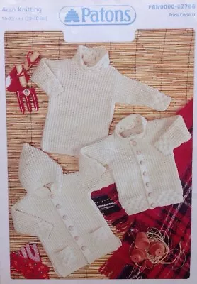 £3 • Buy Patons Child's Duffle Coat, Jacket & Sweater - Aran Knitting Pattern