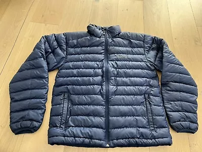 Marmot Azos 700 Down Fill Insulated Puffer Full Zip Jacket Blue Mens L • $107.50