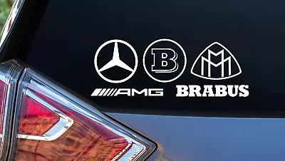 Mercedes Benz AMG Brabus Maybach Car Logo Vinyl Sticker Decals • $4.99