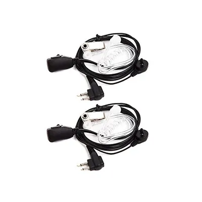 2Pk LUITON 2Pin Hands Free Earpiece + PTT Microphone For Motorola Radio Devices • $7.99