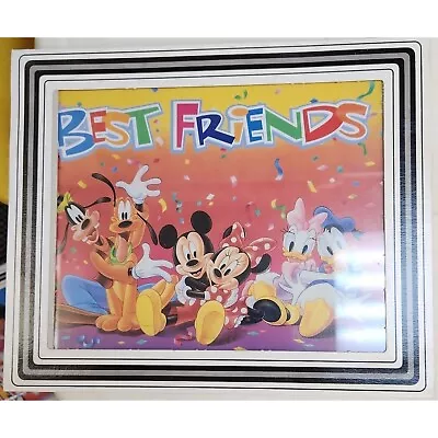 Walt Disney Mickey Mouse And Friends Print 8 X 10 Glass W/ Cardboard Frame • $20