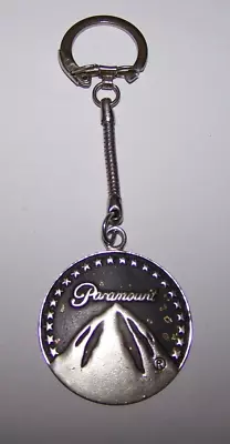 Vintage Silver Tone Paramount Pictures Logo Medallion Key Ring • $5