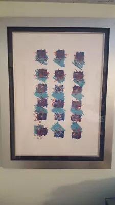 $650 • Buy Yaacov Agam- Hand Signed And Numbered Lithograph-professionally Framed