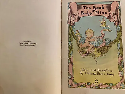 Vintage The Book Of Baby Mine Unused. Manufactured By Baby Mine Co Grand Rapids • $9.99