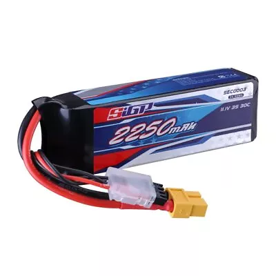 SIGP 3S Lipo Battery 2250mAh 11.1V 30C With XT60 Plug For RC Airplane Quadcopter • £28.99