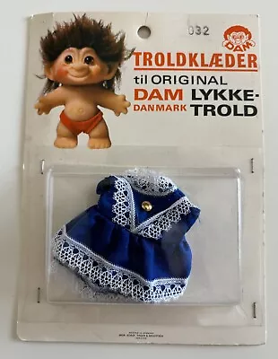 Vintage 1960's Troll Doll Dam Outfit - Sealed On Card - VHTF Danish Rare Package • $24.99