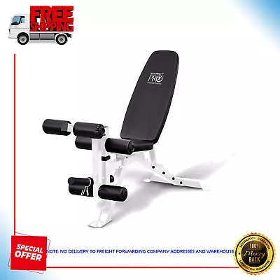 Marcy Powder Coated Steel Home Gym Multipurpose Adjustable Weight Bench White • $157.89