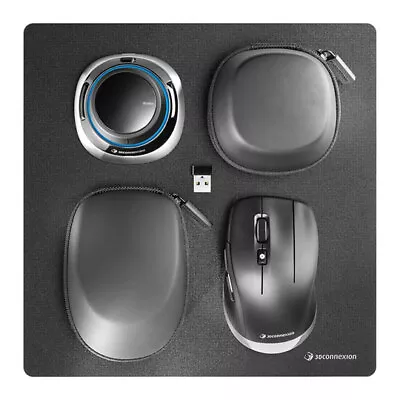 3DConnexion SpaceMouse Wireless Kit 2 SpaceMouse Wireless W/ Case CadMouse Com • £259.86