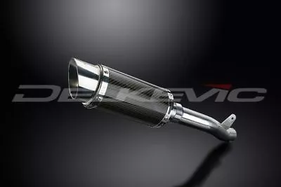 Delkevic 8  Carbon Round Slip On Muffler - Suzuki GSX-R1000 2003-2004 Exhaust • $319.99