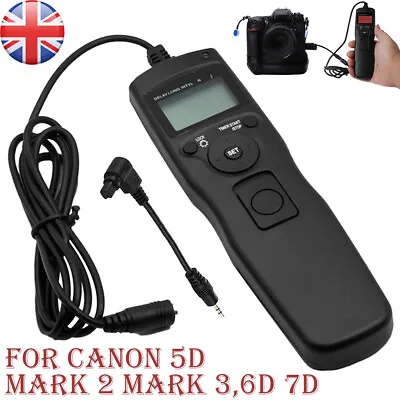 Intervalometer Timer Remote Control For Canon 7D 6D 5D 50D 40D 30D Mark II New • £16.99