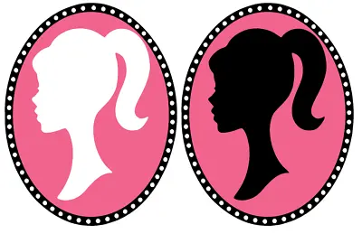 Edible Toppers & Décor For Cakes & Cupcakes - Cameo Plaque Barbie Themed • £2.25