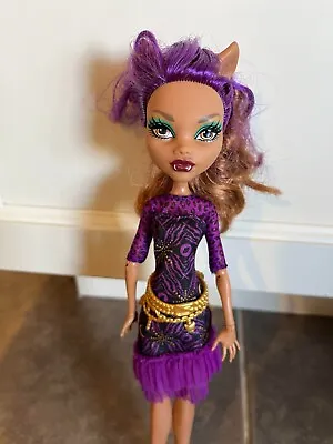 Monster High Doll **Frights Camera Action **Black Carpet CLAWDEEN WOLF • $20