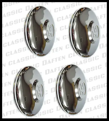 1966-67 VW Karmann Ghia Chrome Hub Cap 4pcs Volkswagen 131601151 • $215