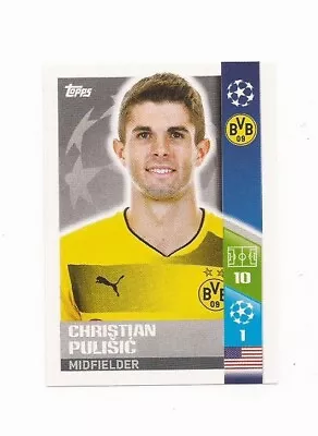 Topps Uefa Champions League 2017/18 Christian Pulisic Sticker No 110 • £4.95