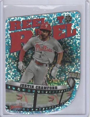 2023 Bowmans Best Justin Crawford Reel To Reel Mini Diamonds REFRACTOR Phillies • $5.99