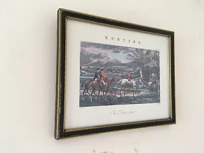 Antique Framed Fox HUNTING The Return Home Pl. 1 H.Alken J.Harris Art Engraving • £15